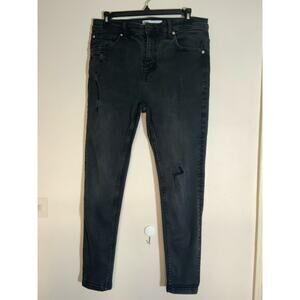 Zara Skinny Black Women Jeans Pants Size 32 - USED